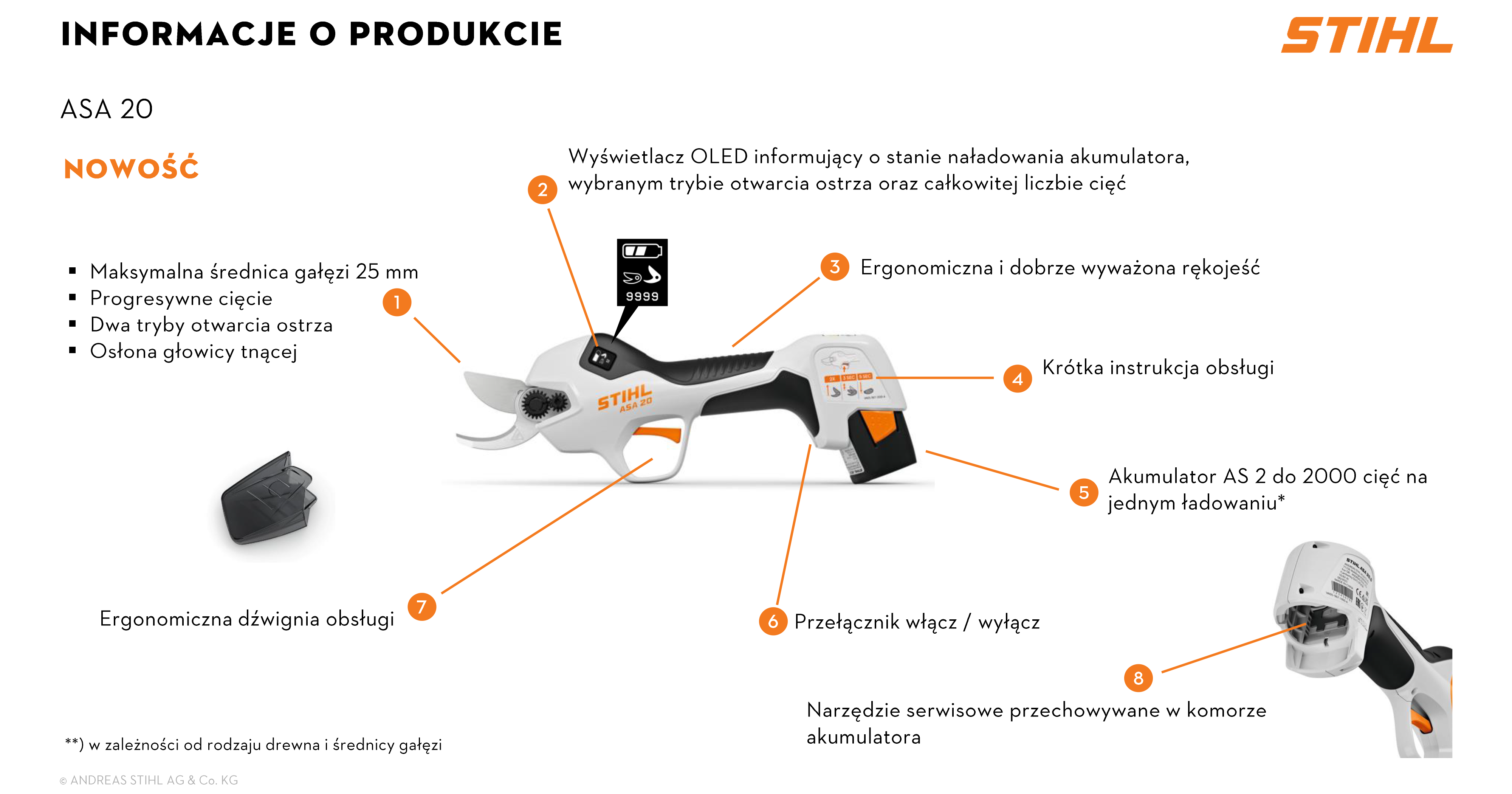Sekator akumulatorowy Stihl ASA 20